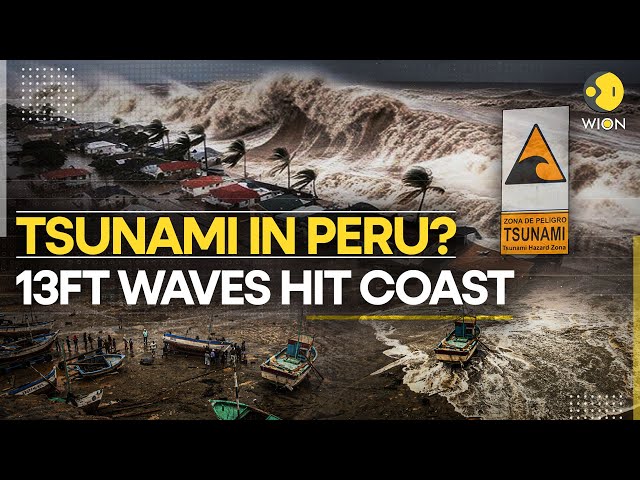 ⁣Peru Tsunami LIVE: Peru Under Tsunami Warning After 13 Foot High Waves Slams Peru's Coast | WIO