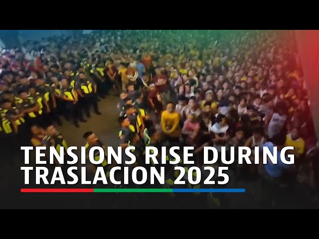 ⁣Tensions rise during Traslacion 2025 | ABS-CBN News