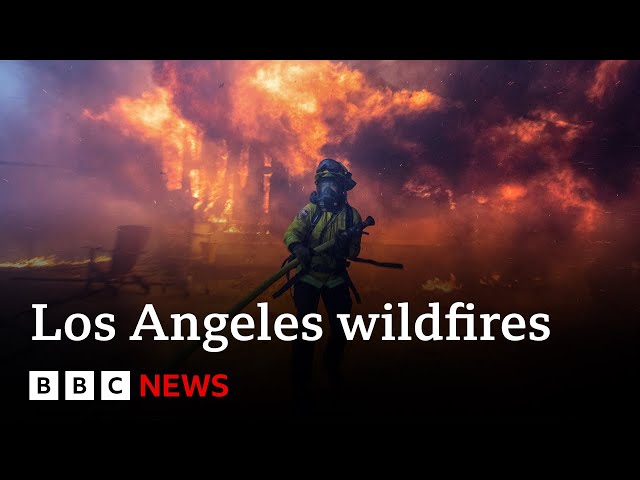 ⁣LA fires: Death toll from wildfires rises to 10, officials say | BBC News