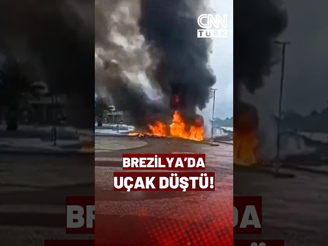 ⁣Brezilya'da Uçak Düştü: 1Ölü!