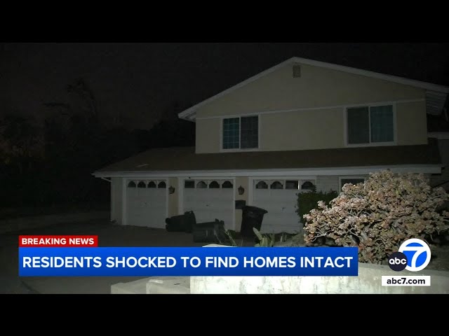 ⁣Altadena residents shocked to find homes intact