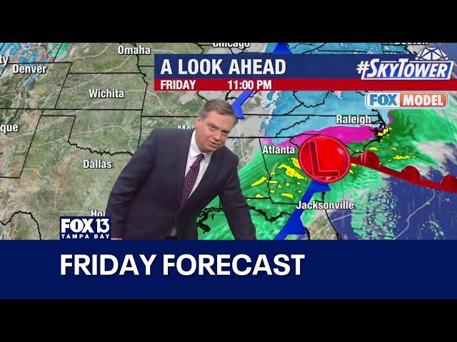 ⁣Tampa weather | Friday forecast