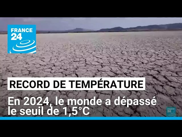 ⁣Record de température en 2024 : le monde a dépassé le seuil de 1,5°C de réchauffement (Copernicus)