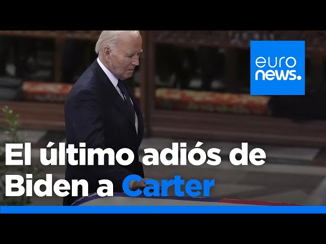 ⁣El último adiós a Jimmy Carter: Joe Biden elogia al expresidente por su carácter y sus principios