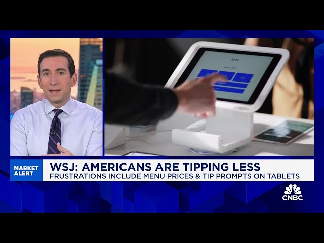 ⁣Report: Americans are tipping less