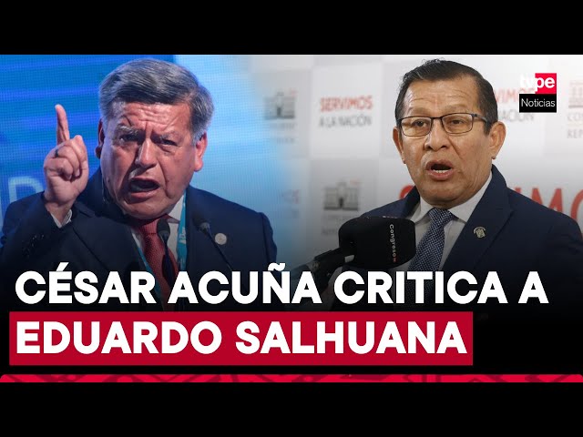 ⁣César Acuña cuestiona reciente viaje de Eduardo Salhuana a China