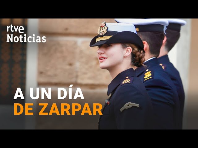 ⁣PRINCESA LEONOR: VISITA el AYUNTAMIENTO DE CÁDIZ en la VÍSPERA DE ZARPAR en ELCANO | RTVE Noticias