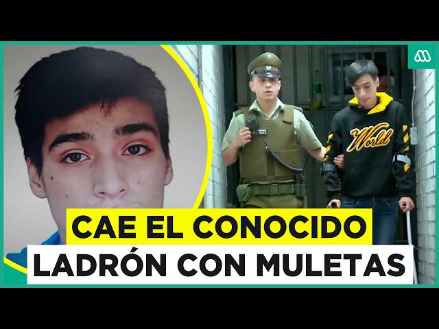 ⁣Detienen a conocido ladrón con muletas: Conducía autos robados con una sola pierna