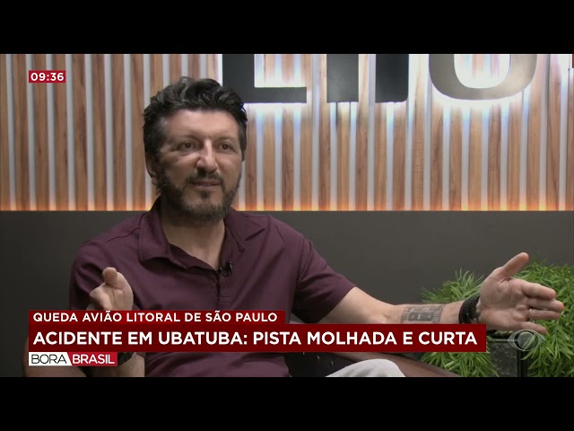 ⁣Mau tempo e pista podem ter contribuído para acidente aéreo em Ubatuba