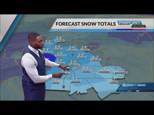 ⁣Forecast: Winter storm starts today with snow, ice and freezing rain