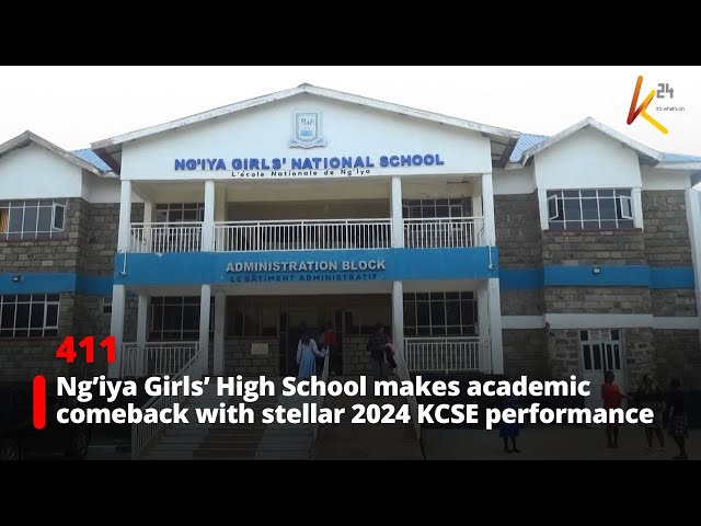 ⁣Ng’iya Girls’ High School celebrates academic comeback with outstanding 2024 KCSE results