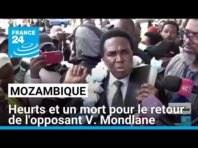 ⁣Mozambique : au moins un mort dans des heurts pour le retour de l'opposant V. Mondlane • FRANCE