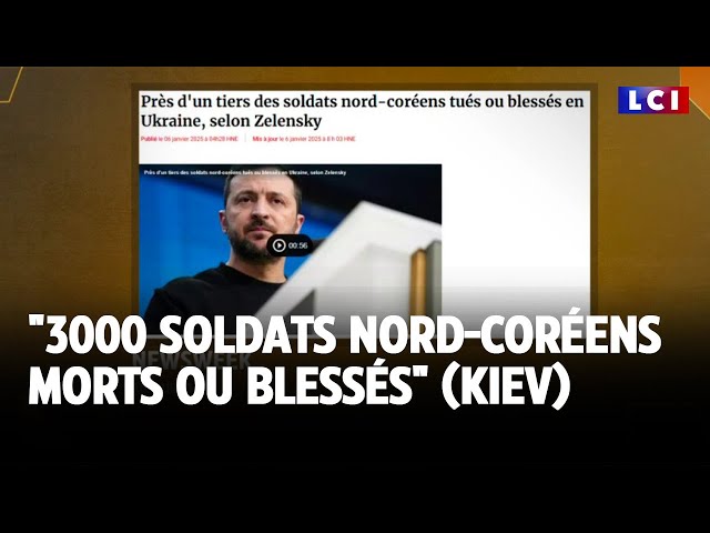 ⁣"3000 soldats nord-coréens morts ou blessés" (Kiev) ｜LCI