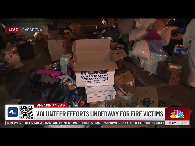 ⁣Volunteer efforts underway for Eaton Fire victims