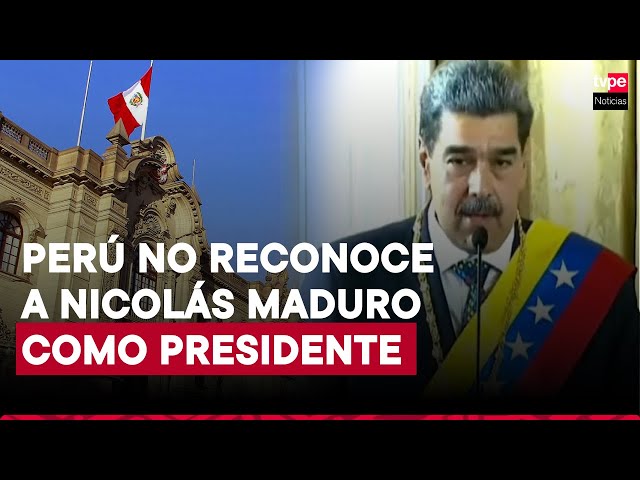 ⁣Gobierno peruano rechaza que Maduro haya asumido fraudulentamente la presidencia de Venezuela