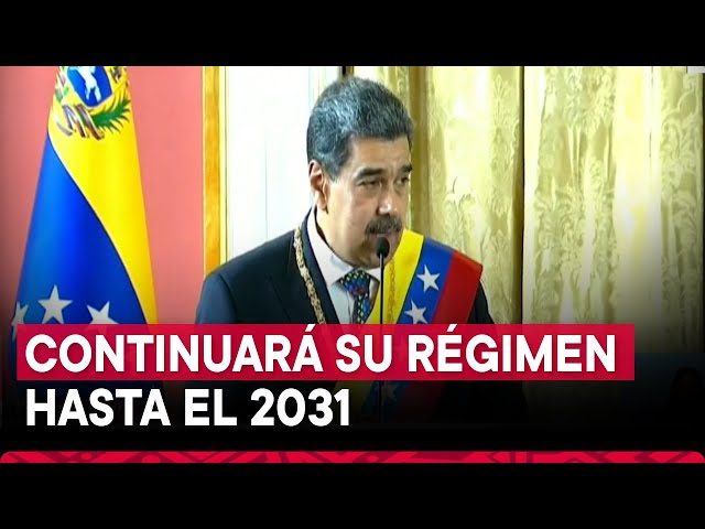 ⁣Nicolás Maduro asume su tercer mandato en Venezuela