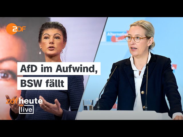 ⁣Warum die AfD immer mehr Zustimmung bekommt und das BSW hinten liegt | ZDFheute live