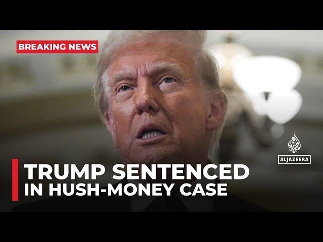 ⁣Trump sentenced in New York hush-money case days before taking office