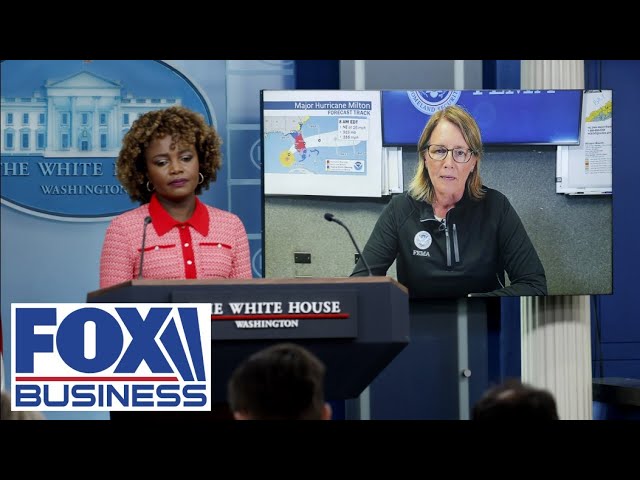 ⁣WATCH LIVE: FEMA administrator Deanne Criswell joins Karine Jean-Pierre at the White House briefing