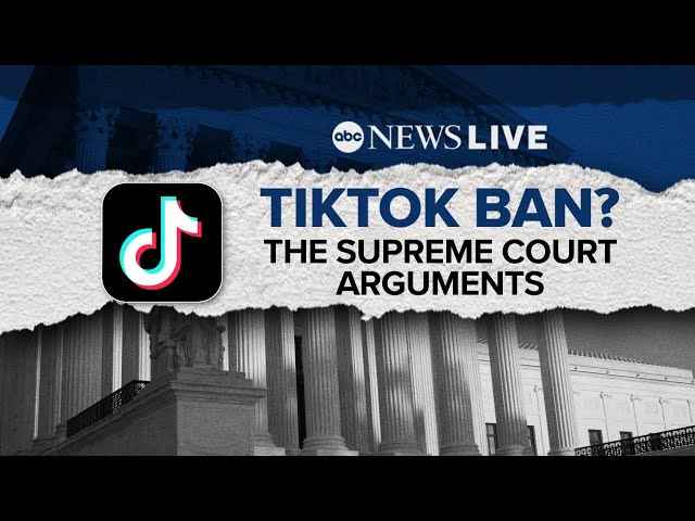 ⁣LIVE: Supreme Court hears arguments on TikTok ban case