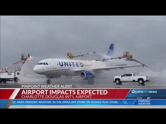 ⁣Charlotte airport vows to remain open and operational as winter storm looms