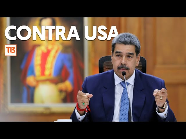 ⁣Con un inglés improvisado: El duro discurso de Maduro contra Estados Unidos