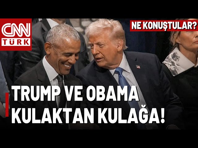 ⁣Harris-Trump-Obama Arasında Rüzgar Esti! Cenazede Dikkat Çeken Detay, Trump'ın Bakışı Çok Konuş