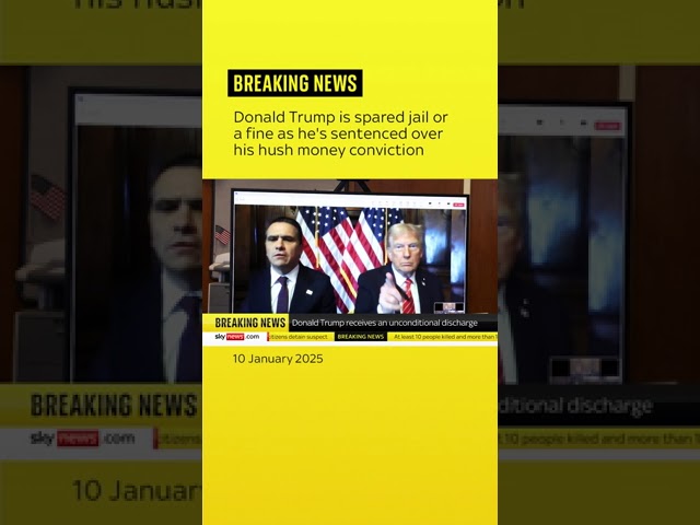 ⁣Donald Trump sentenced in Stormy Daniels hush money case
