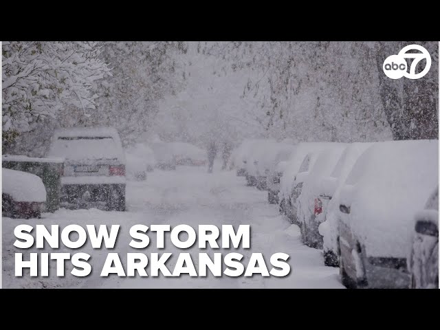 ⁣Major winter storm leaves huge snow deposits across Arkansas! | Daybreak Update