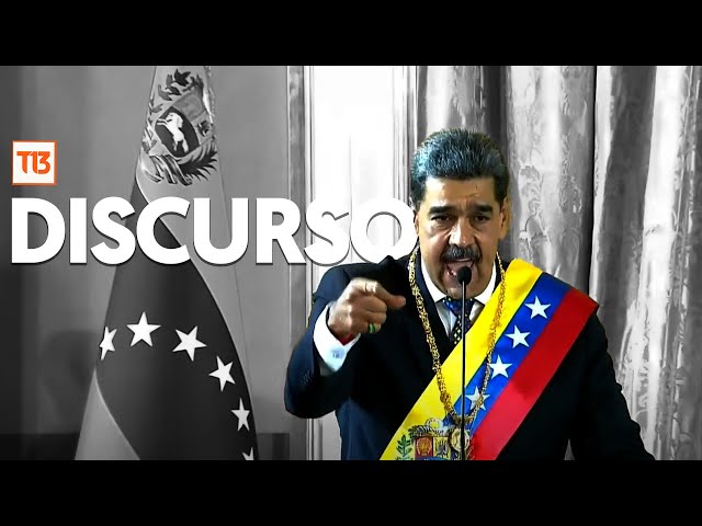 ⁣Recordando a Chávez y apuntando contra Estados Unidos: El discurso de Nicolás Maduro