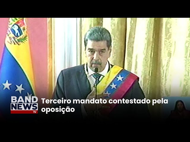 ⁣Nicolás Maduro discursa ao tomar posse na Venezuela |BandNews TV