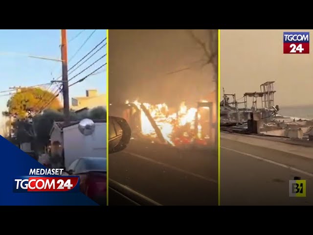 ⁣Malibu prima, durante e dopo gli incendi