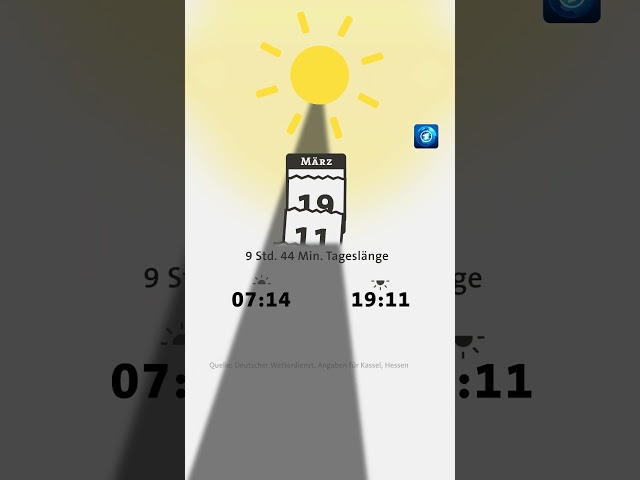 ⁣Die Tage werden spürbar länger: Es ist morgens früher hell und abends später dunkel. #tagesschau