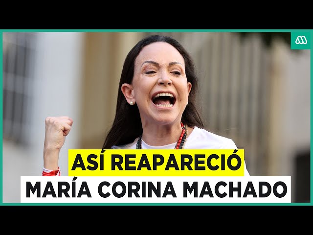 ⁣Jornada clave en Venezuela: Reapareció María Corina Machado