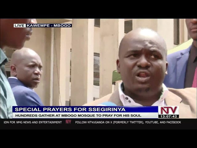 ⁣Special prayers held for fallen Kawempe North MP Muhammed Ssegirinya at Nooh Mbogo