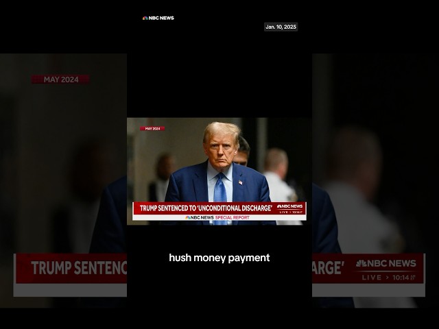 ⁣Donald Trump received a penalty-free “unconditional discharge” sentence in his hush money case.