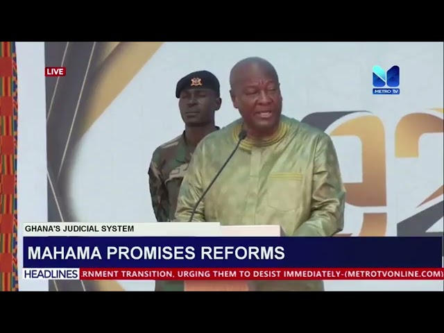 ⁣Mahama promises reform