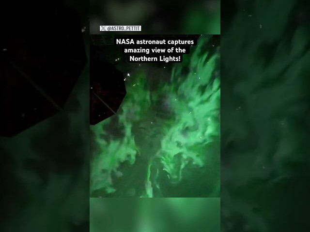 ⁣NASA astronaut captures amazing view of the Northern Lights!