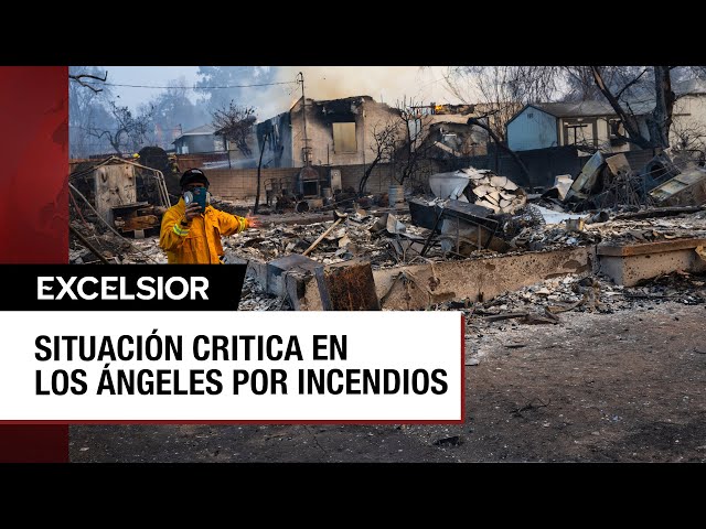 ⁣Incendios en Los Ángeles reducen a cenizas cientos de viviendas