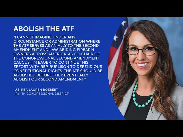 ⁣Colorado Congresswoman Lauren Boebert introduces bill to abolish ATF