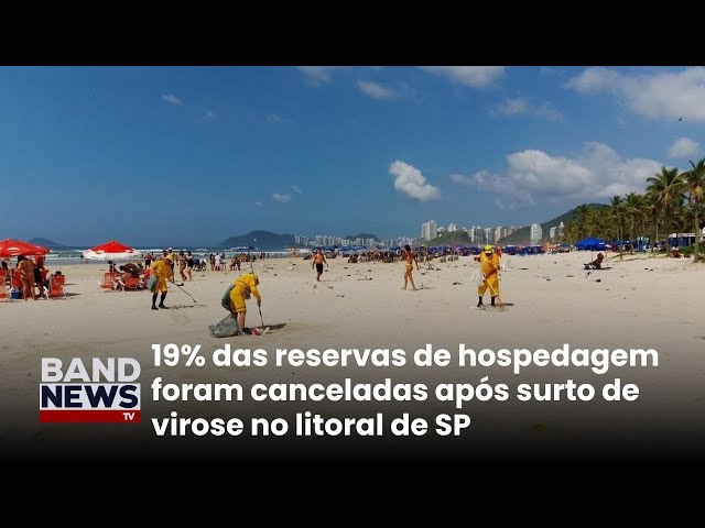 ⁣Surto de virose prejudica o turismo no litoral de SP | BandNewsTV