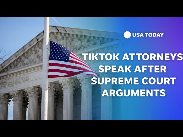 ⁣TikTok attorneys speak after Supreme Court arguments