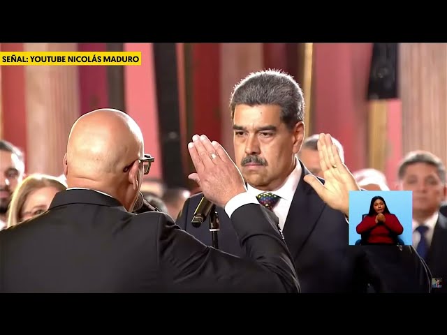 ⁣Así fue la toma de posesión de Nicolás Maduro en Venezuela