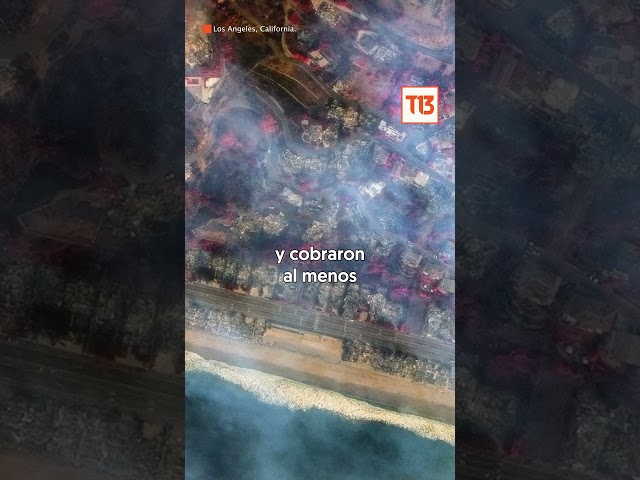 ⁣Imágenes satelitales muestran el voraz avance de incendios en EE.UU.