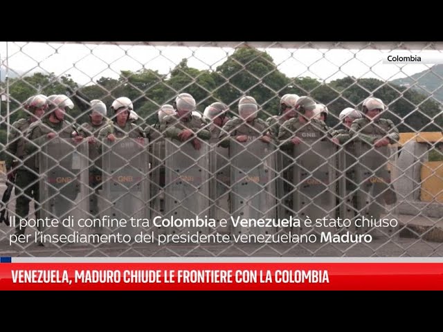 ⁣Venezuela, Maduro chiude le frontiere con la Colombia