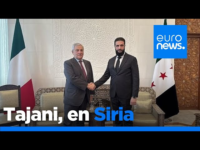 ⁣Tajani se reúne con Al Sharaa en Damasco: "Italia será el puente entre la nueva Siria y la UE&q