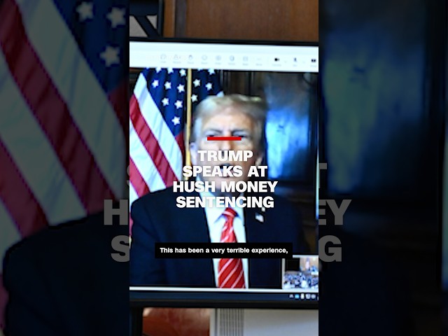 ⁣Trump speaks at hush money sentencing