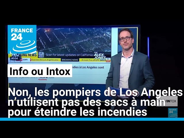 ⁣Non, les pompiers de Los Angeles n’utilisent pas des sacs à main pour éteindre les incendies