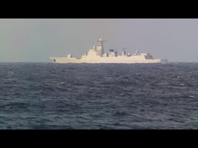 ⁣HMCS Ottawa receives radio call from Chinese Navy vessel on mission in the South China Sea