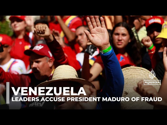 ⁣Venezuela's opposition anger: Leaders accuse president Maduro of fraud